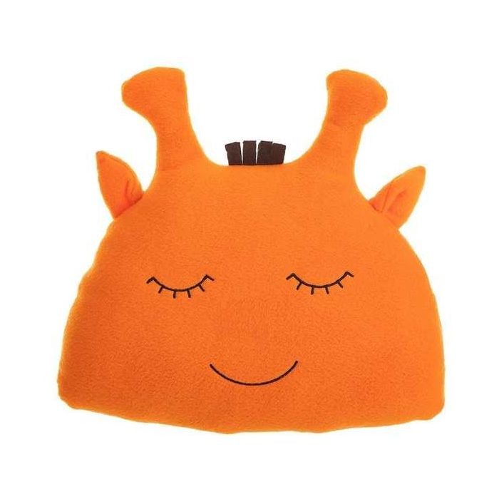 Cojín jirafa polar naranja 35 x 34 cm Cojín jirafa polar naranja 35 x 34 cm