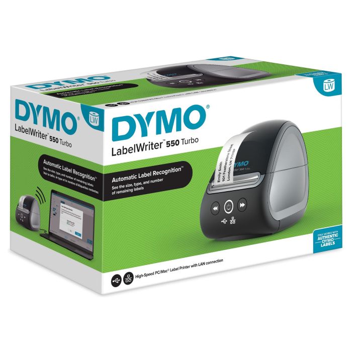 DYMO Rotuladora LABEL WRITER LW550 TURBO NUEVA SERIE - RECONOCIMIENTO DE CINTA 21