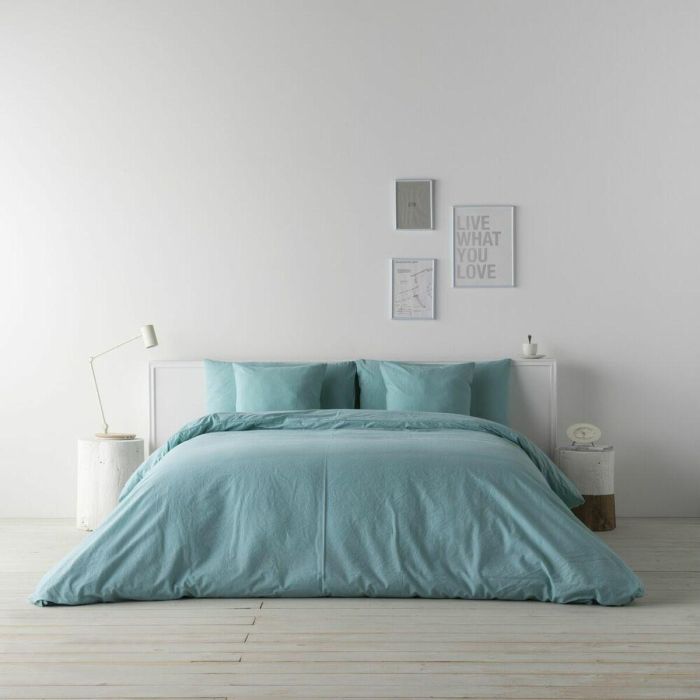 Funda Nórdica Naturals LINO BLANCO Verde 143 x 200 cm 3 Funda Nórdica Naturals LINO BLANCO Verde 143 x 200 cm 3