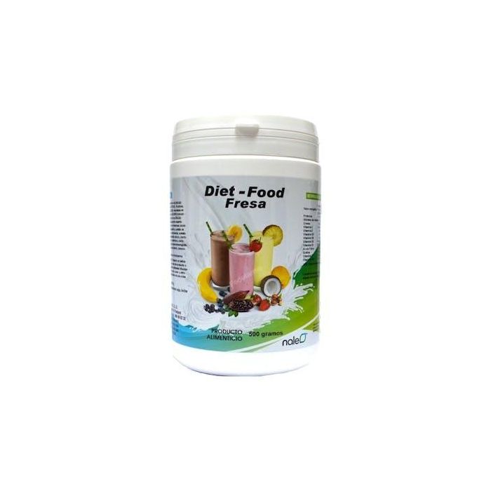 Diet Food Batido Sustitutivo de Comida Sabor Fresa con Proteínas y Vitaminas 500g