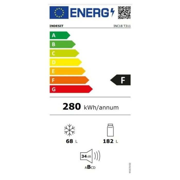 Frigorífico combinado Hotpoint-Ariston INC18T311 Blanco (177 x 54 cm) 1