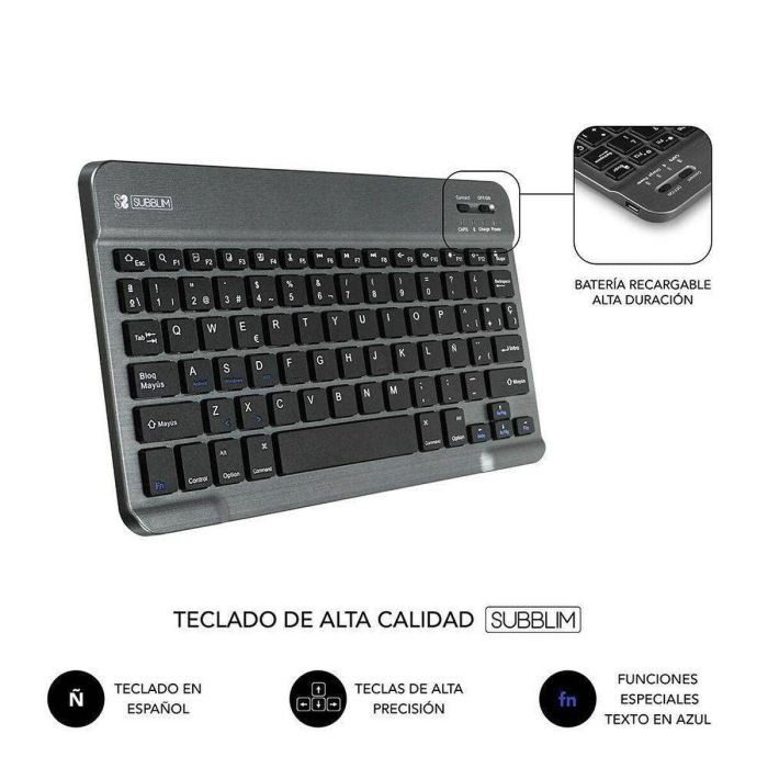 SUBBLIM Funda Tablet KEYTAB PRO BLUETOOTH 10,1" Black 13