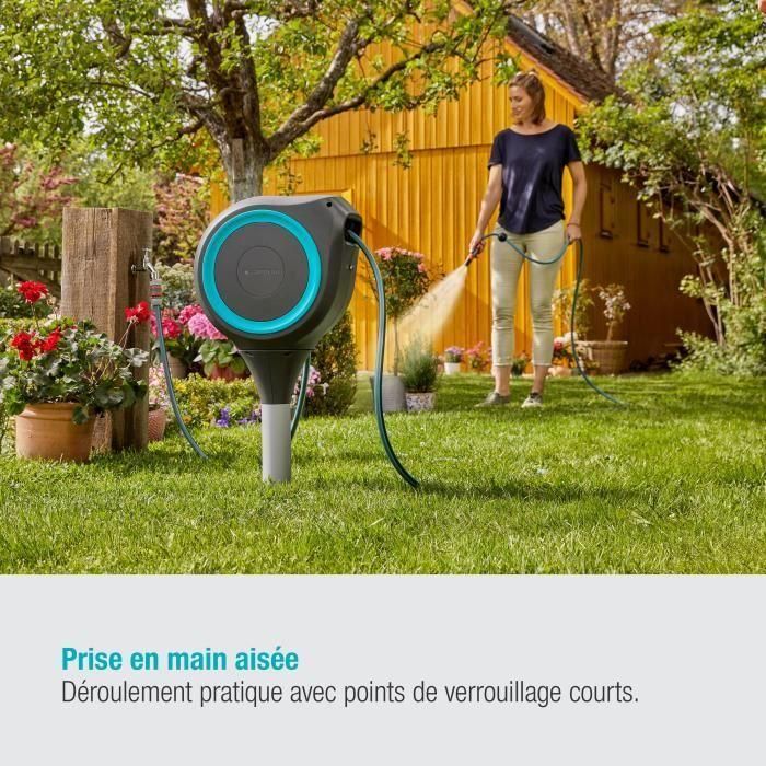 Dispensador automático de picos GARDENA RollUp S 15 m raya azul 4 Dispensador automático de picos GARDENA RollUp S 15 m raya azul 4
