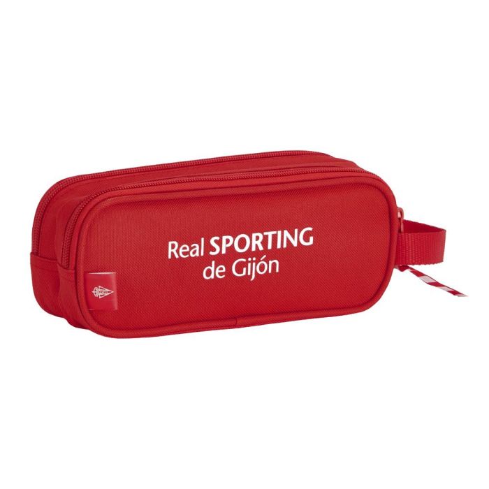 Bolso Escolar Safta Portatodo Sporting De Gijon Doble 210x60x80 mm 1 Bolso Escolar Safta Portatodo Sporting De Gijon Doble 210x60x80 mm 1