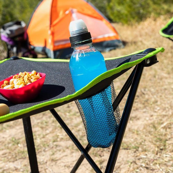 Mesa de Camping Textil Plegable con Funda Cafolby InnovaGoods 7 Mesa de Camping Textil Plegable con Funda Cafolby InnovaGoods 7