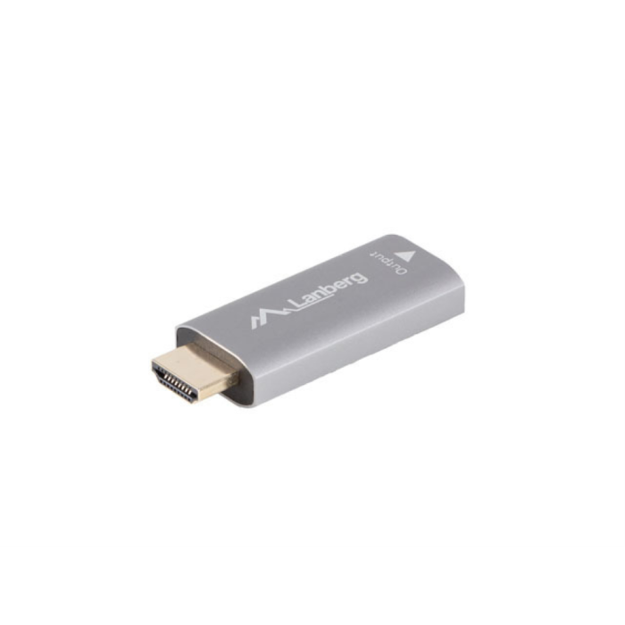 LANBERG AD-HD-DP-01 Adaptador de Cable de Vídeo HDMI a DisplayPort Plata 1