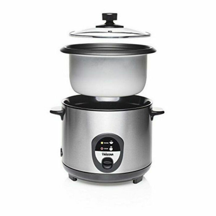 Arrocera Tristar RK-6127 Gris Negro/Plateado Plateado Acero Inoxidable 500 W 4 Arrocera Tristar RK-6127 Gris Negro/Plateado Plateado Acero Inoxidable 500 W 4