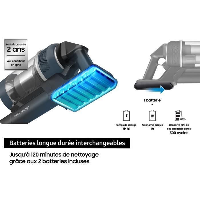 SAMSUNG Jet 85 Pet Extra VS20C85F2TB - Aspirador de varilla - - 580 W - Azul 4 SAMSUNG Jet 85 Pet Extra VS20C85F2TB - Aspirador de varilla - - 580 W - Azul 4