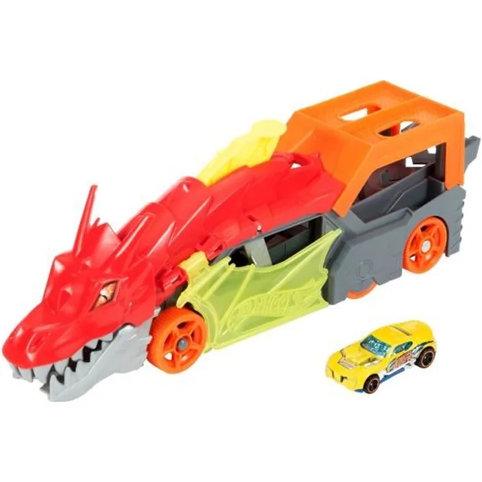 Hot Wheels Transportador de Dragones Juego con 5 Vehículos Rampa Lanzador y 1 Vehículo Incluido 33cm 0 Hot Wheels Transportador de Dragones Juego con 5 Vehículos Rampa Lanzador y 1 Vehículo Incluido 33cm 0