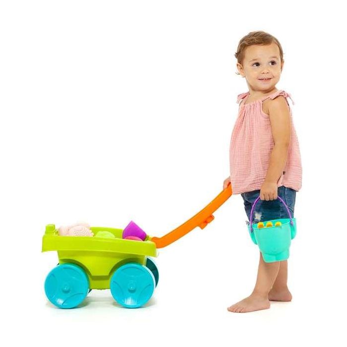 Carro playa con asa plegable y zona para construir. incluye accesorios de playa. incluye 6 piezas. 3 Carro playa con asa plegable y zona para construir. incluye accesorios de playa. incluye 6 piezas. 3