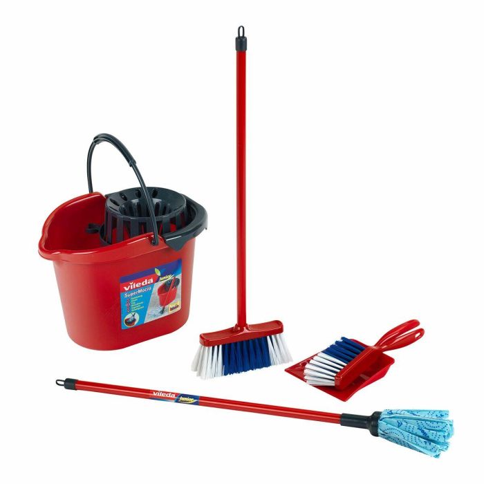 Klein Carro de Limpieza Vileda con Aspiradora Juguete Electrónico: Aspira de Verdad, Sonidos Realistas, Incluye Accesorios, para Niños +3 Años 1 Klein Carro de Limpieza Vileda con Aspiradora Juguete Electrónico: Aspira de Verdad, Sonidos Realistas, Incluye Accesorios, para Niños +3 Años 1