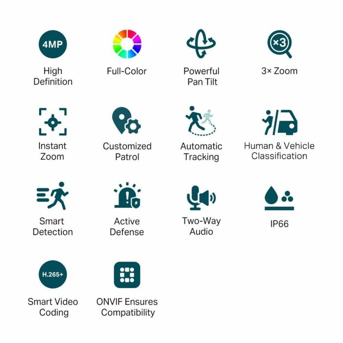 TP-Link VIGI C540V Cámara IP Seguridad 4MP Full-Color Exterior PoE PTZ Omada 7 TP-Link VIGI C540V Cámara IP Seguridad 4MP Full-Color Exterior PoE PTZ Omada 7