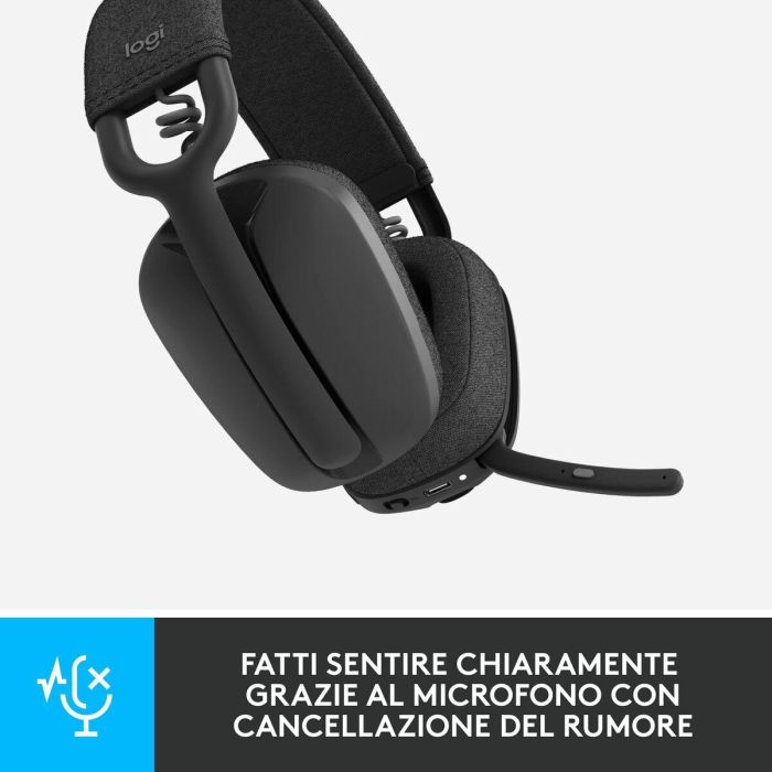 Logitech Auriculares Inalámbricos Zone Vibe con Micrófono - Negro 11 Logitech Auriculares Inalámbricos Zone Vibe con Micrófono - Negro 11