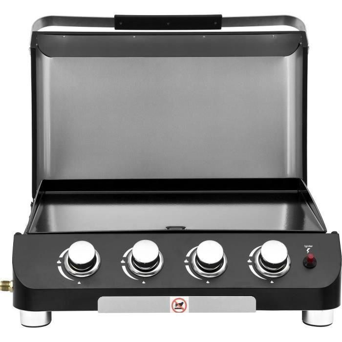 Plancha de gas - CAJA DE COCCIÓN - PALMA - 4 quemadores - 69 X 51 X 35 cm - Negra 1 Plancha de gas - CAJA DE COCCIÓN - PALMA - 4 quemadores - 69 X 51 X 35 cm - Negra 1