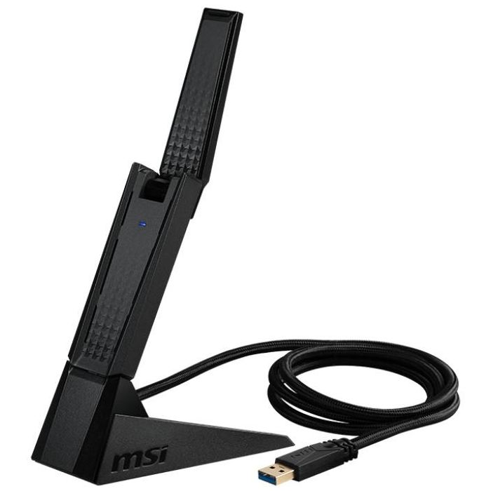 Adaptador de Red MSI AXE5400 Negro 4 Adaptador de Red MSI AXE5400 Negro 4