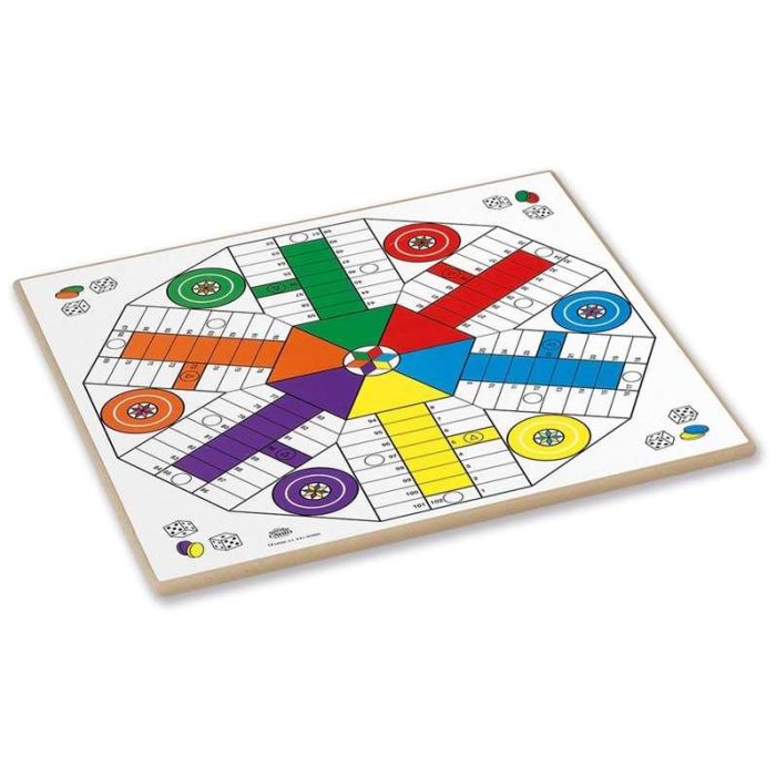 Tablero parchis 6 - oca mad. 40x40 cm 2 Tablero parchis 6 - oca mad. 40x40 cm 2