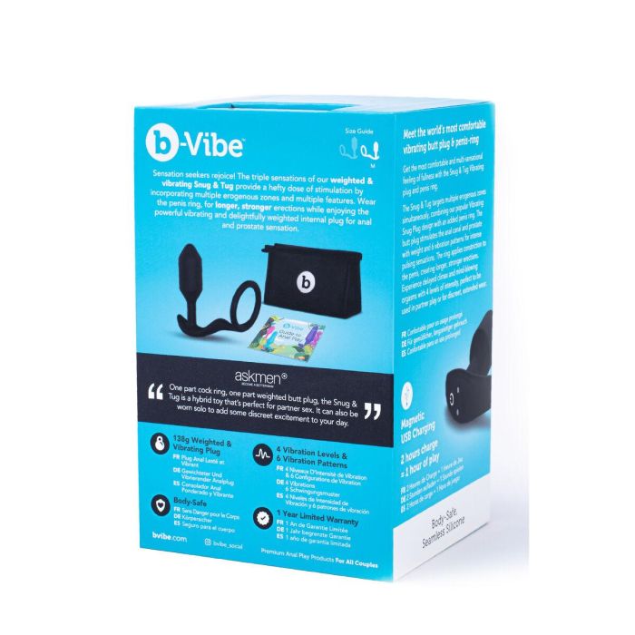 Plug Anal B-Vibe Vibrating Snug & Tug M 1 Plug Anal B-Vibe Vibrating Snug & Tug M 1