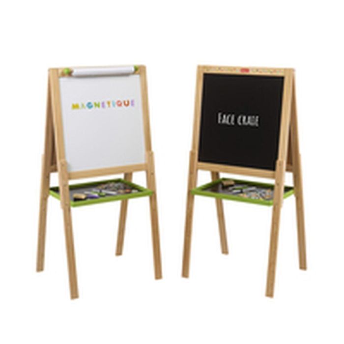 Jeujura Pizarra Multifuncional Grande de Madera JEU3225280876306 con Dibujo, Tiza y Lado Blanco Magnético 8