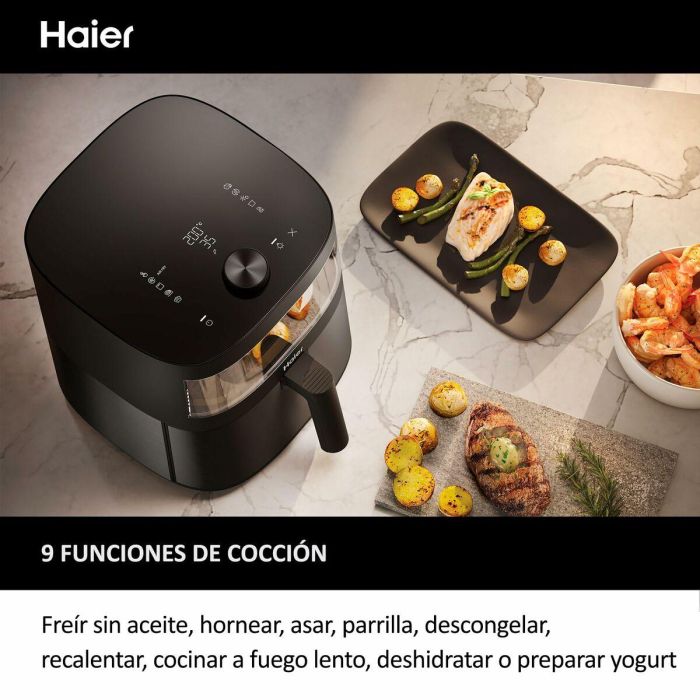 Haier HAF5TWA 011 6,5 L Independiente 2000 W Freidora de aire caliente Negro 33