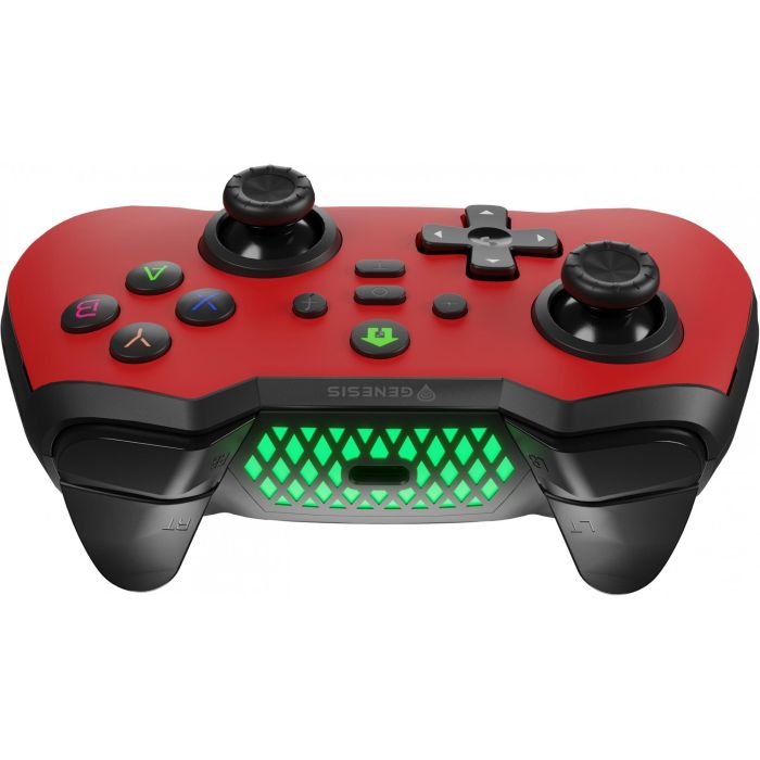 GENESIS Mangan 400 Gamepad Inalámbrico Bluetooth Rojo para Android, Mac, Nintendo Switch, PC, iOS Analógico/Digital con Vibración y 15h Autonomía 8 GENESIS Mangan 400 Gamepad Inalámbrico Bluetooth Rojo para Android, Mac, Nintendo Switch, PC, iOS Analógico/Digital con Vibración y 15h Autonomía 8