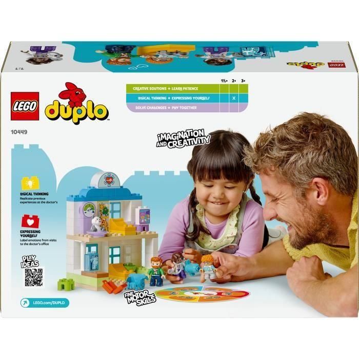 LEGO DUPLO My Town 10449 Primera visita al médico - Juguete de motricidad fina para niños de 2 años 5