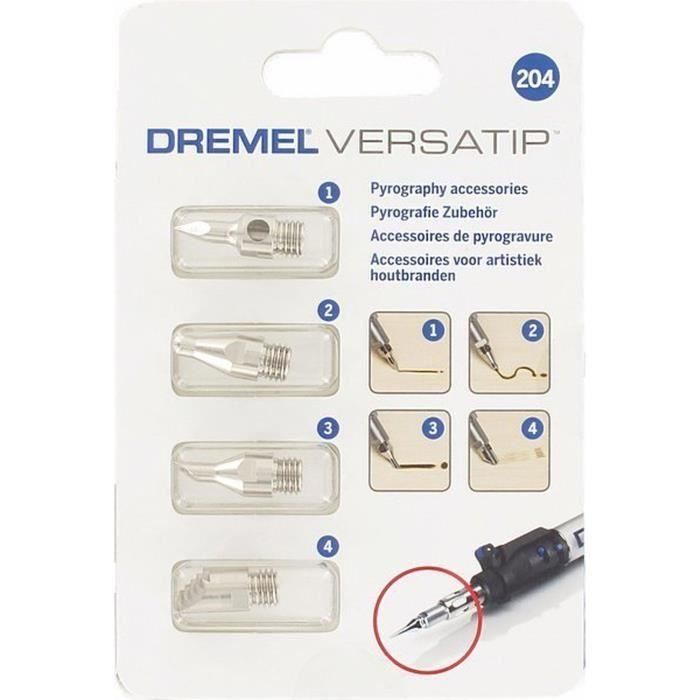 DREMEL Set 4 consejos de pirografía para Versatip 1 DREMEL Set 4 consejos de pirografía para Versatip 1