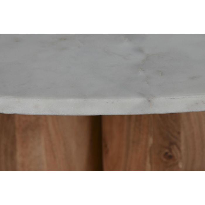 Mesa Redonda Comedor Moderno DKD Home Decor Blanco Natural 106 x 76 x 106 cm 2 Mesa Redonda Comedor Moderno DKD Home Decor Blanco Natural 106 x 76 x 106 cm 2