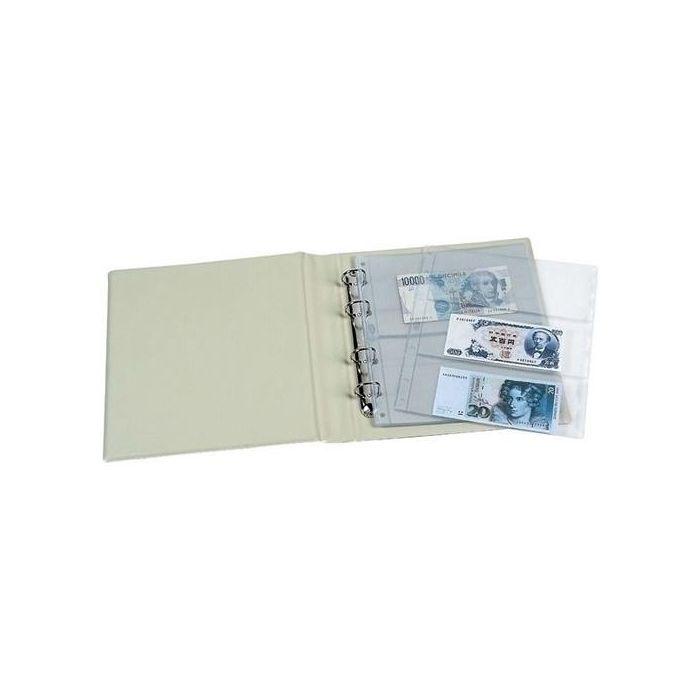 Funda Para Album De Billetes Pardo 3 Dpto. (Set de 10)