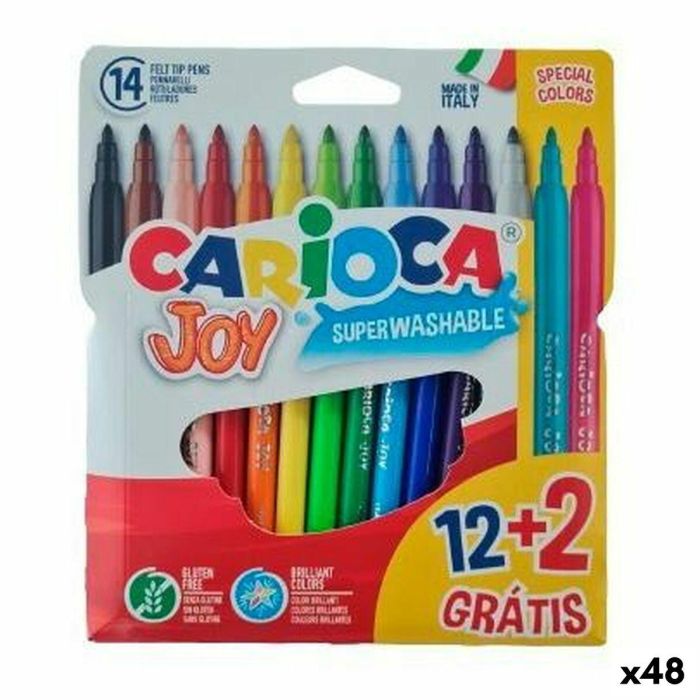 Set de Rotuladores Carioca JOY Multicolor 12 Piezas (48 Unidades) 0 Set de Rotuladores Carioca JOY Multicolor 12 Piezas (48 Unidades) 0