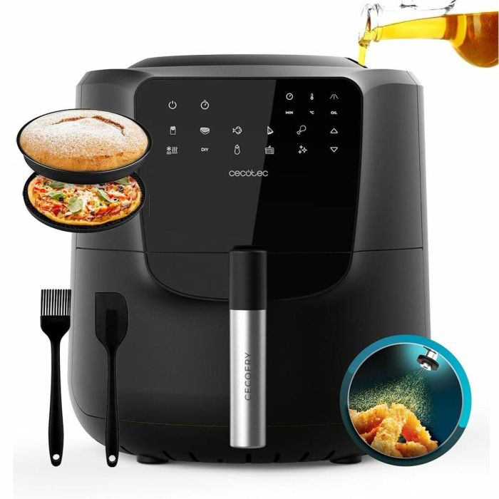 Freidora de Aire Cecotec Cecofry Rain Pack 1550 W 5,5 L Negro 1 Freidora de Aire Cecotec Cecofry Rain Pack 1550 W 5,5 L Negro 1