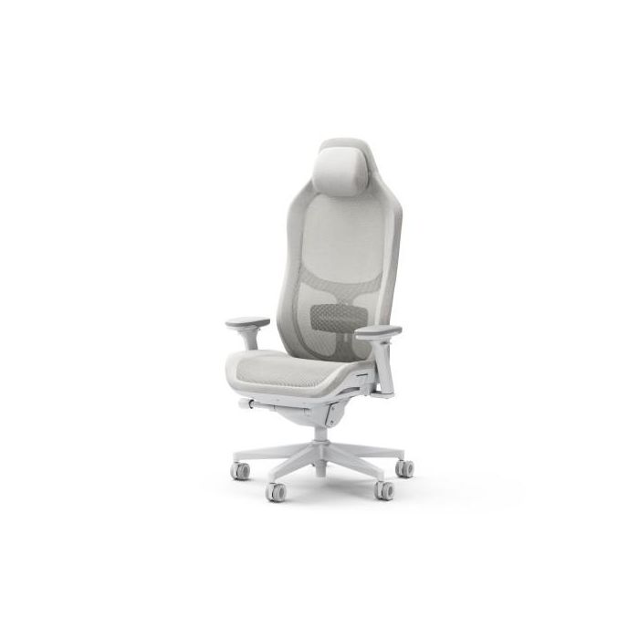 Fractal Design FD-CH-RE1M-02 Silla para videojuegos de PC Asiento acolchado Reposabrazos 4D Altura Ajustable Blanco