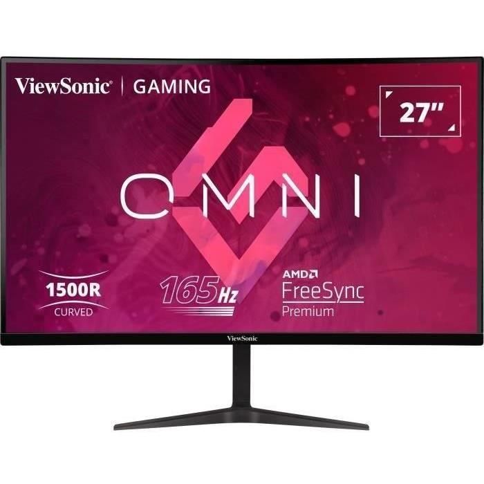 Pantalla curva para juegos de PC - VIEWSONIC - 27 - VX2718-2KPC-MHD - QHD - Panel VA - 1 ms - 165 Hz - 2 x HDMI / DisplayPort -