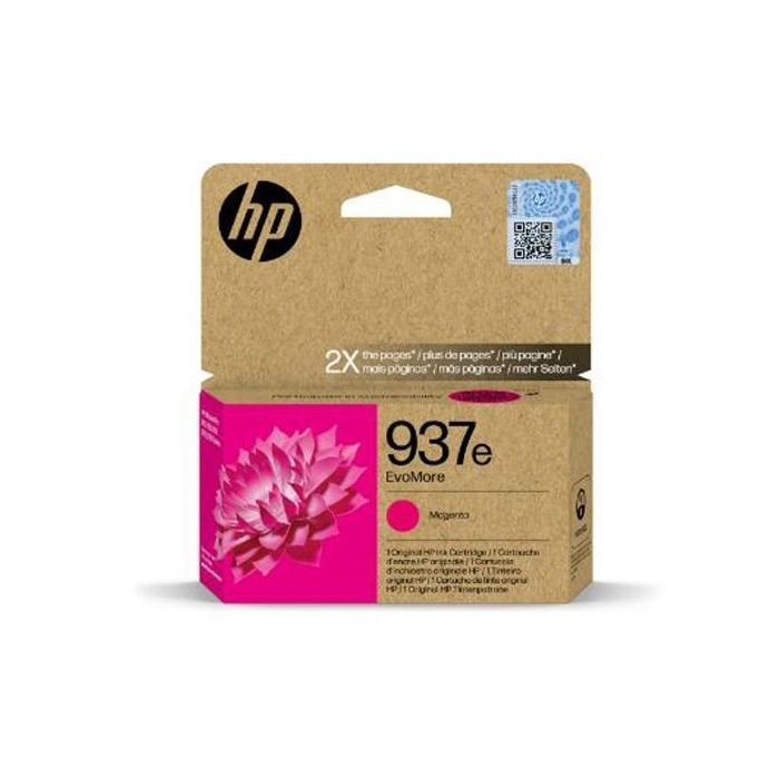 Hp Tinta Magenta Officejet Pro 9110, 9120, 9130, 9720, 9730 - Nº 937E Alta Capacidad XL Hp Tinta Magenta Officejet Pro 9110, 9120, 9130, 9720, 9730 - Nº 937E Alta Capacidad XL