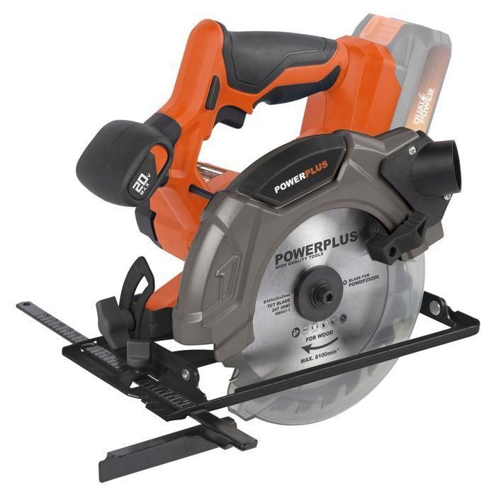 Sierra circular inalámbrica 20V 165 mm + 1x Blade 24D - Dual Power PowDP25200 - Entregado sin batería o cargador 1 Sierra circular inalámbrica 20V 165 mm + 1x Blade 24D - Dual Power PowDP25200 - Entregado sin batería o cargador 1