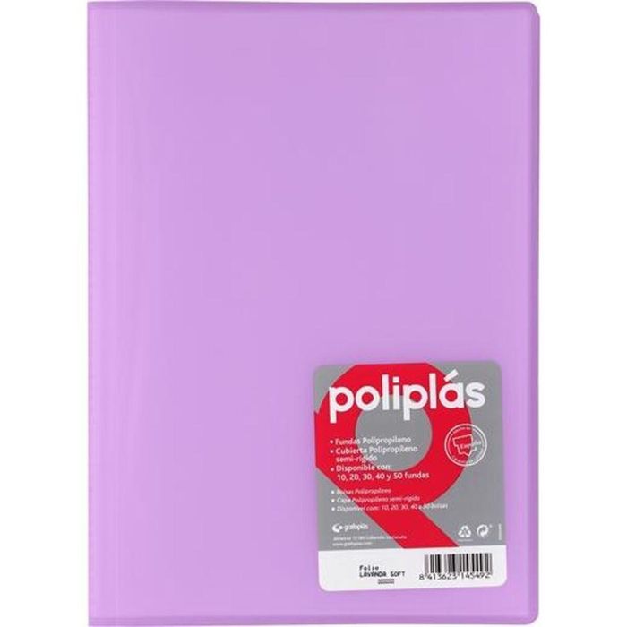 Carpeta Clasificadora Grafoplas POLIPLÁS Lavanda A4 (8 Unidades) 1