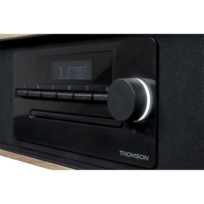 Microsistema Bluetooth - THOMSON - Negro - FM/CD/MP3/USB/Radio inducción, 60W, Ecualizador, Mando a distancia, Fuente de alimentación. 230V 4 Microsistema Bluetooth - THOMSON - Negro - FM/CD/MP3/USB/Radio inducción, 60W, Ecualizador, Mando a distancia, Fuente de alimentación. 230V 4