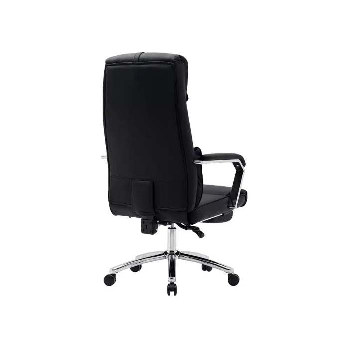 Q-connect Silla de Dirección Ravenna Simil Piel Base Metálica Altura Máx 1300 mm Anchura 670 mm Profundidad 730 mm Ruedas Premium Negro 3