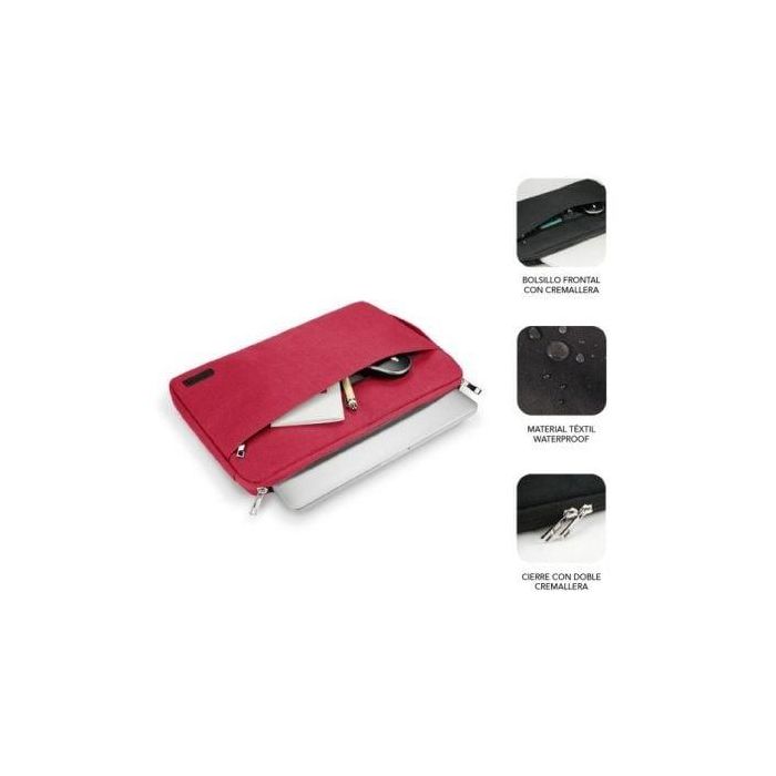SUBBLIM Maletin Urban Laptop Sleeve 15,6" Red 3 SUBBLIM Maletin Urban Laptop Sleeve 15,6" Red 3