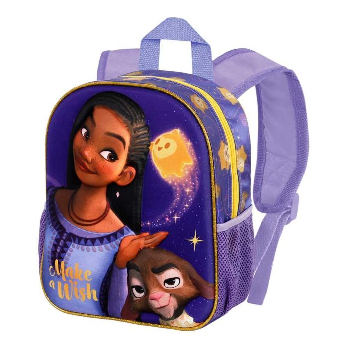 Mochila 3D Pequeña Star Disney Wish: El Poder De Los Deseos Lila 1 Mochila 3D Pequeña Star Disney Wish: El Poder De Los Deseos Lila 1