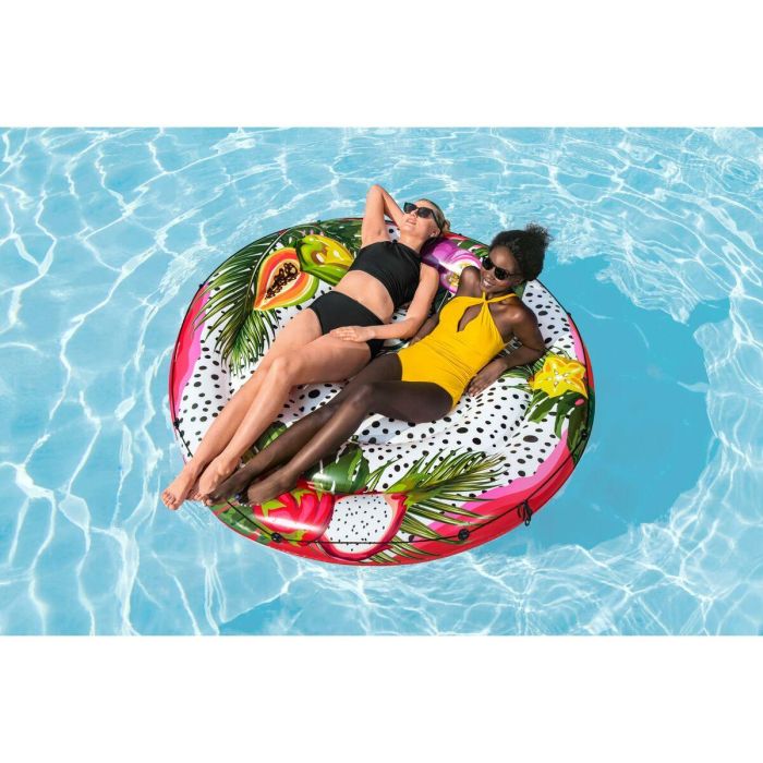 Bestway Isla Flotante Hinchable con Cuerda Fruta de la Pasion D188cm Playa y Piscina 43720 1