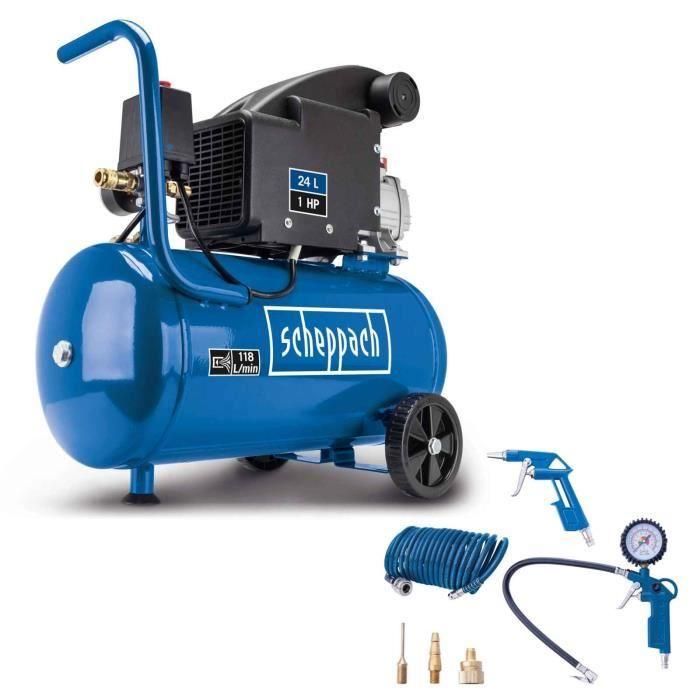 Compresor 24 litros SCHEPPACH HC24-8S-A 750 W Compresor 24 litros SCHEPPACH HC24-8S-A 750 W
