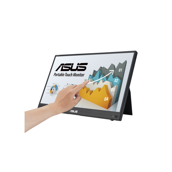 ASUS ZenScreen MB16AHT 39,6 cm (15.6") 1920 x 1080 Pixeles Full HD Pantalla táctil Negro ASUS ZenScreen MB16AHT 39,6 cm (15.6") 1920 x 1080 Pixeles Full HD Pantalla táctil Negro