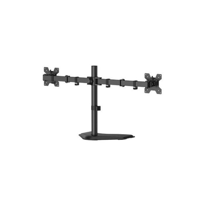 AISENS - SOPORTE DE MESA CON PEANA ECO GIRATORIO E INCLINABLE PARA MONITOR/TV 10KG (3 PIVOTES, 2 BRAZOS) DE 17-32, NEGRO 2 AISENS - SOPORTE DE MESA CON PEANA ECO GIRATORIO E INCLINABLE PARA MONITOR/TV 10KG (3 PIVOTES, 2 BRAZOS) DE 17-32, NEGRO 2