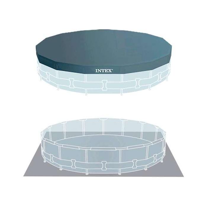 Intex Piscina Redonda Desmontable Prism Frame con Depuradora y Escalera 427x107 cm (12706 Litros) 5