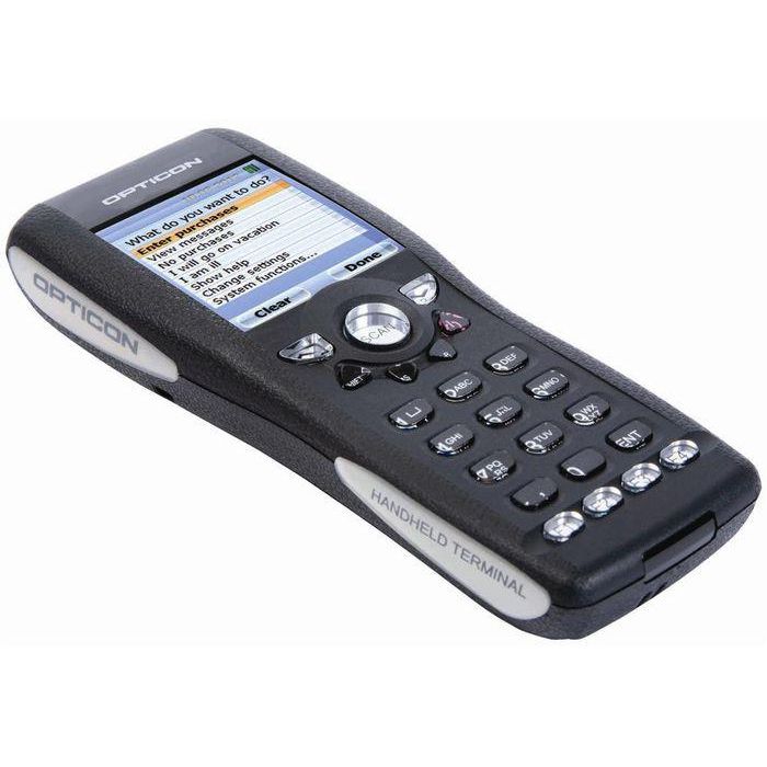Opticon OPH-1005,1D Laser,100 scan/s,SDK,Color QVGA,4/128MB,23-key,Black,Battery & Wrist strap included. 140g 2