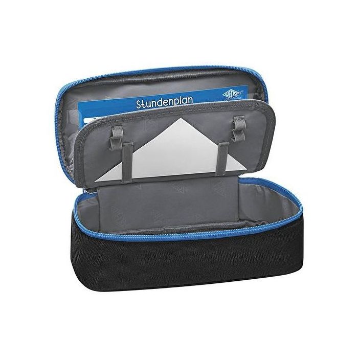 WEDO Mäppchen Schlamperbox schwarz/hellblau 3 WEDO Mäppchen Schlamperbox schwarz/hellblau 3