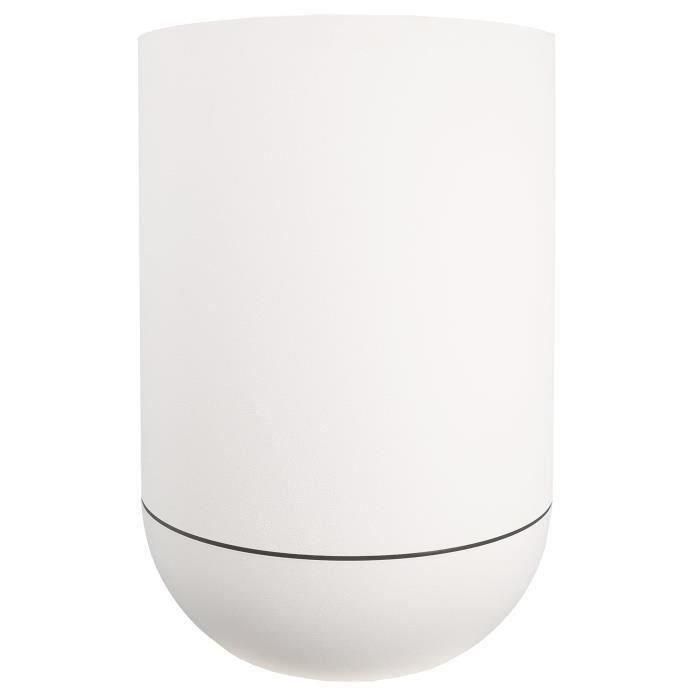 Riviera RIV3580798143020 Jardinera Redonda Granit Tulip Plástico Blanco Diámetro 40 cm