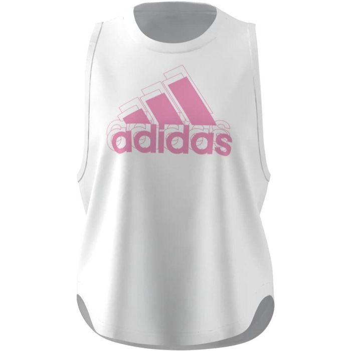 Camiseta de Tirantes Mujer Adidas AEROREADY Blanco 43,5