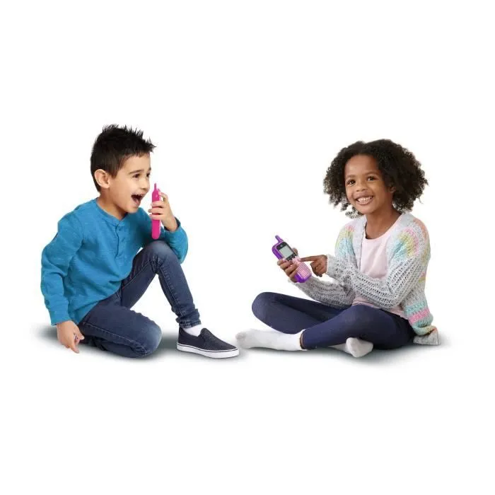 Vtech Kidi Talkie Rosa Juguete Walkie-Talkie para Niños de 4 a 10 años, 6 Funciones 1