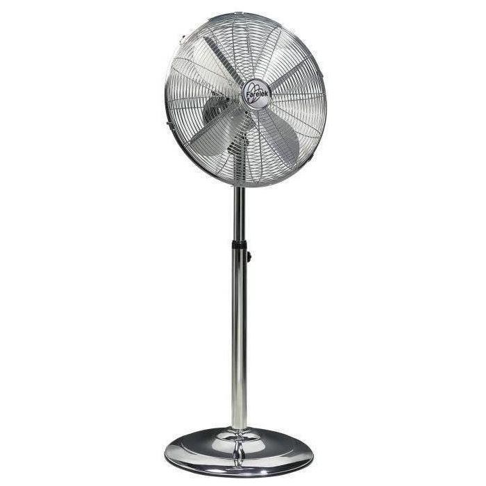 Farelek FAR3431541120266 Ventilador de Pie Arizona Ø40cm 50W cromo con oscilación Farelek FAR3431541120266 Ventilador de Pie Arizona Ø40cm 50W cromo con oscilación